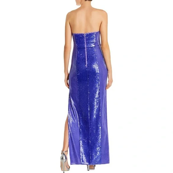 Aidan by Aidan Mattox Strapless Sequin Formal Gown - Picture 5 of 12